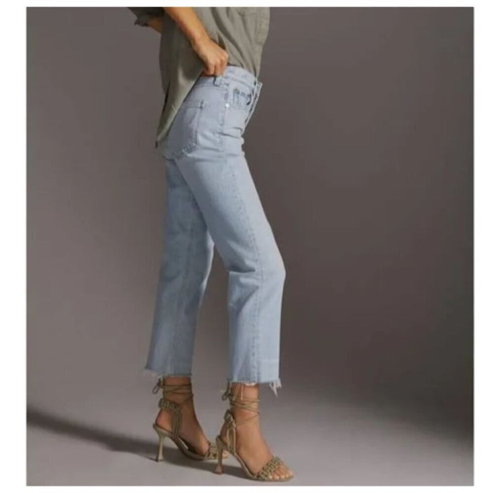 Evidnt Verona Womens Skinny Ankle Distressed Jeans Sz 29 Light Wash - Picture 2 of 9
